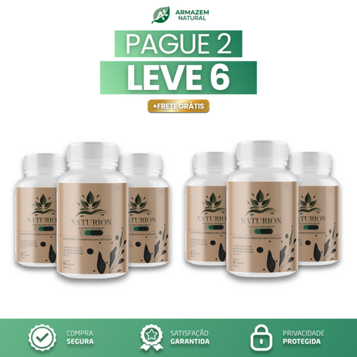 Naturion: Oferta Do Dia + Frete Grátis (MEXER NOS PREÇOS)