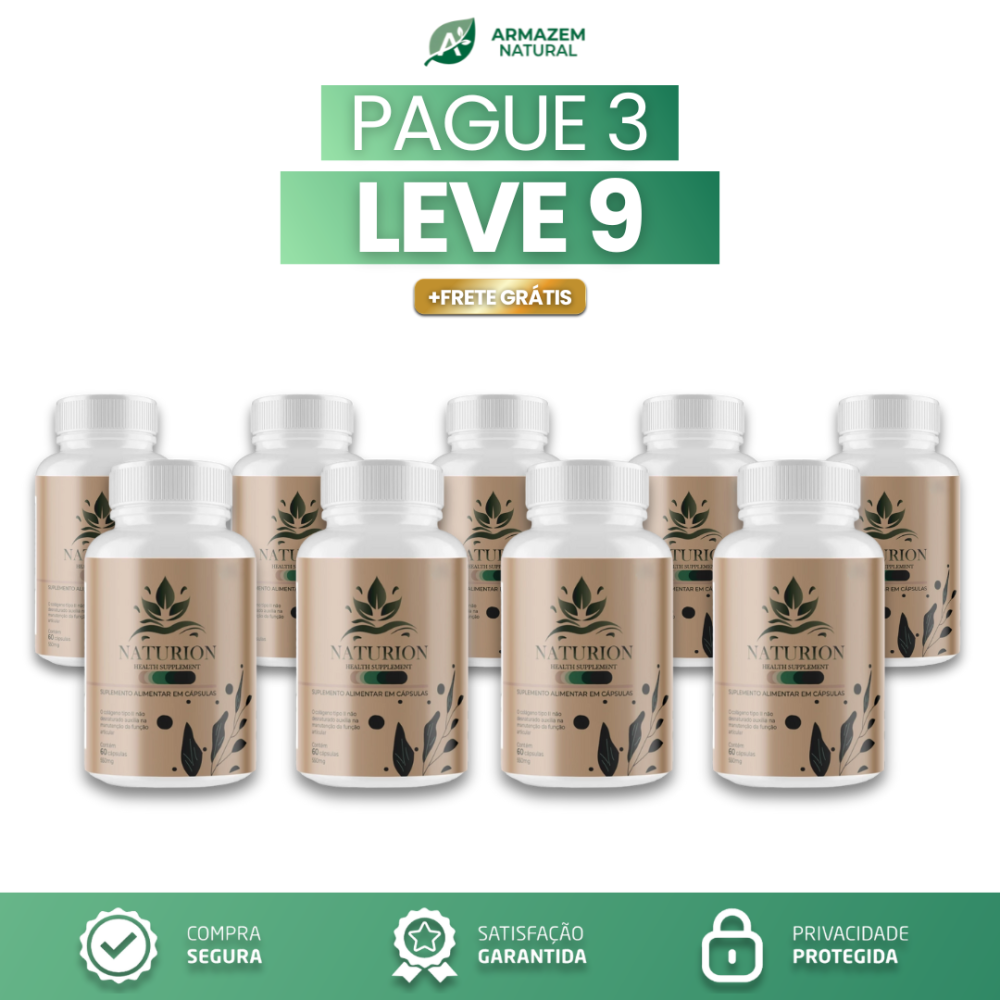 Naturion: Oferta Do Dia + Frete Grátis (MEXER NOS PREÇOS)